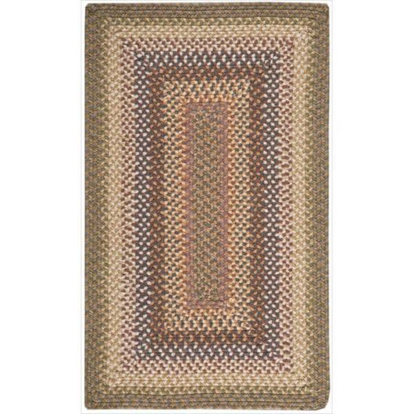 Hand Woven Craftworks Braided Autumn Multi Color Rug 23 X 39