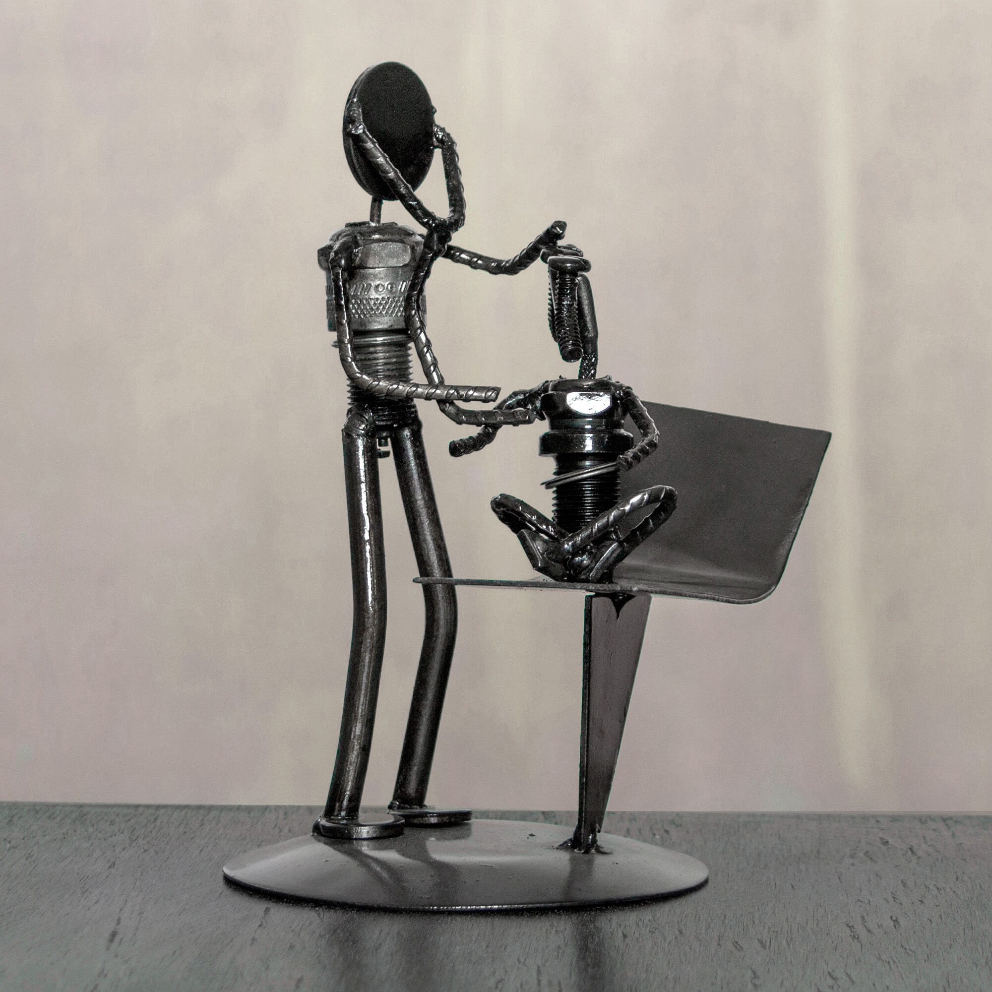 Handmade Auto Part Pediatricians Appointment Sculpture Mexico