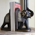 Handcrafted Elephant Bookend Pair India