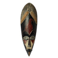 Handmade Rubberwood Hausa Spiritual Protector African Mask Ghana