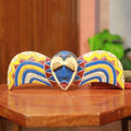 Handcrafted Sese Wood Bobo Butterfly African Wall Mask Ghana