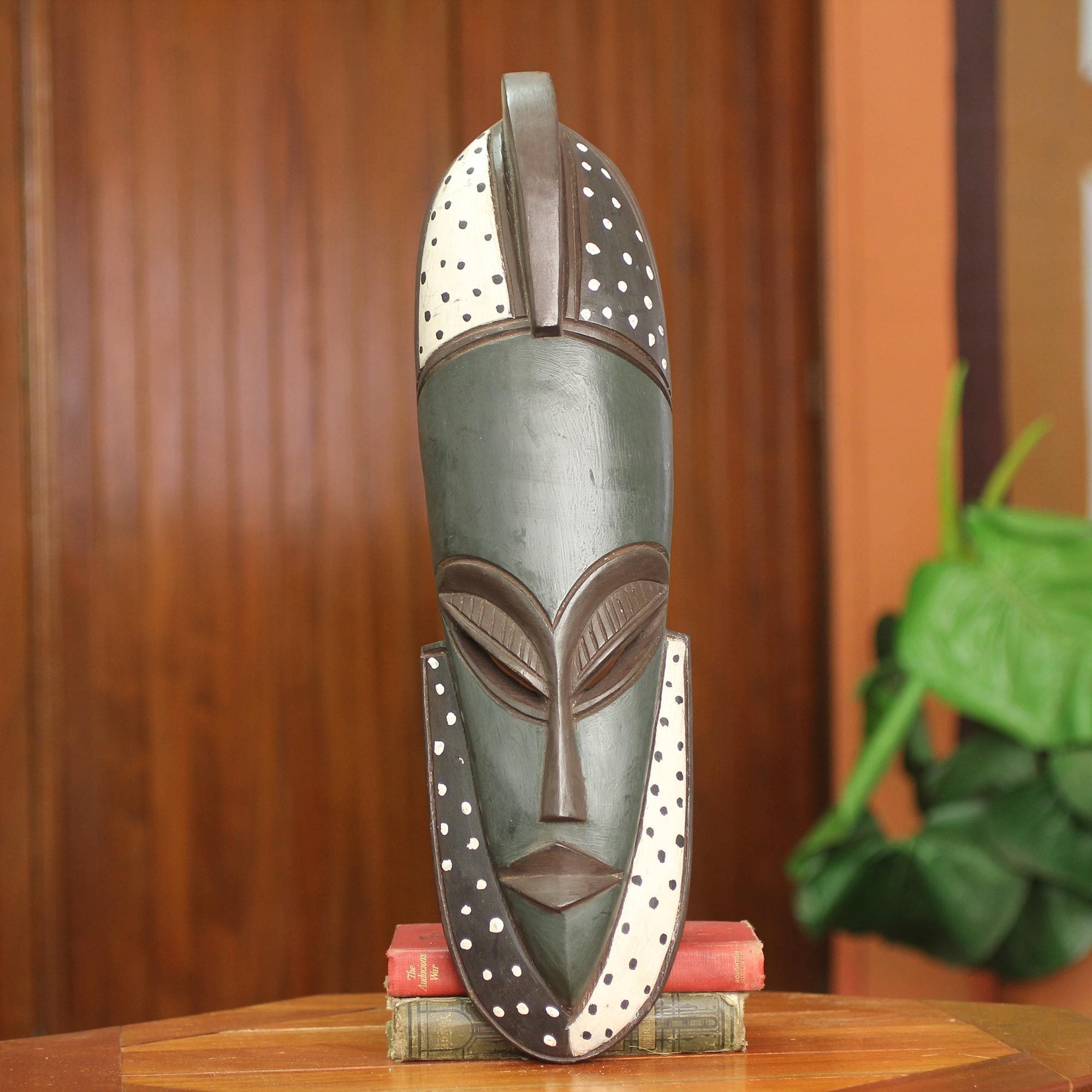 Handmade Sese Wood Ewuraba African Wall Mask Ghana
