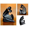 Handcrafted Suar Wood First Kiss Sculpture Handmade In Indonesia