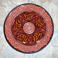 Handmade 10 Inch Engraved Ceramic Plate Morocco