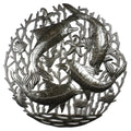 Handmade 24 Inch Dolphin Pod Metal Wall Art Haiti