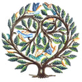 Handmade 24 Inch Painted Tree Of Life Heart Metal Wall Art Haiti