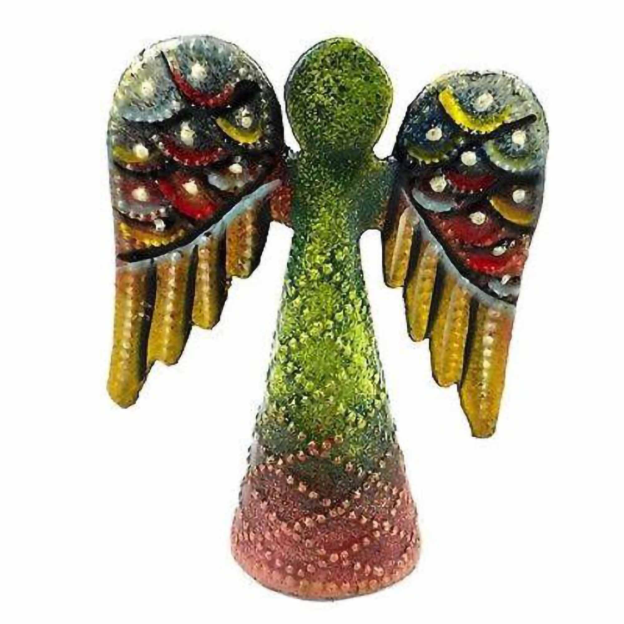 Handmade 4 Inch Painted Steel Drum Angel Haiti