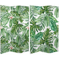 6 Ft. Tall Double Sided Palm Leaves Canvas Room Divider