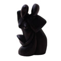 Handmade A Couple In Love Wood Sculpture Indonesia 8.25 H X 5 W X 2 D