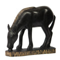 Handmade African Horse Wood Sculpture Ghana 29 X 25 X 11