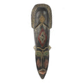 Handmade African Wood And Aluminum Mask Ghana