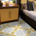 Agadir In Grey And Yellow Handmade 8X8In Moroccan Tile