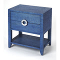 Butler Amelle Blue Raffia End Table