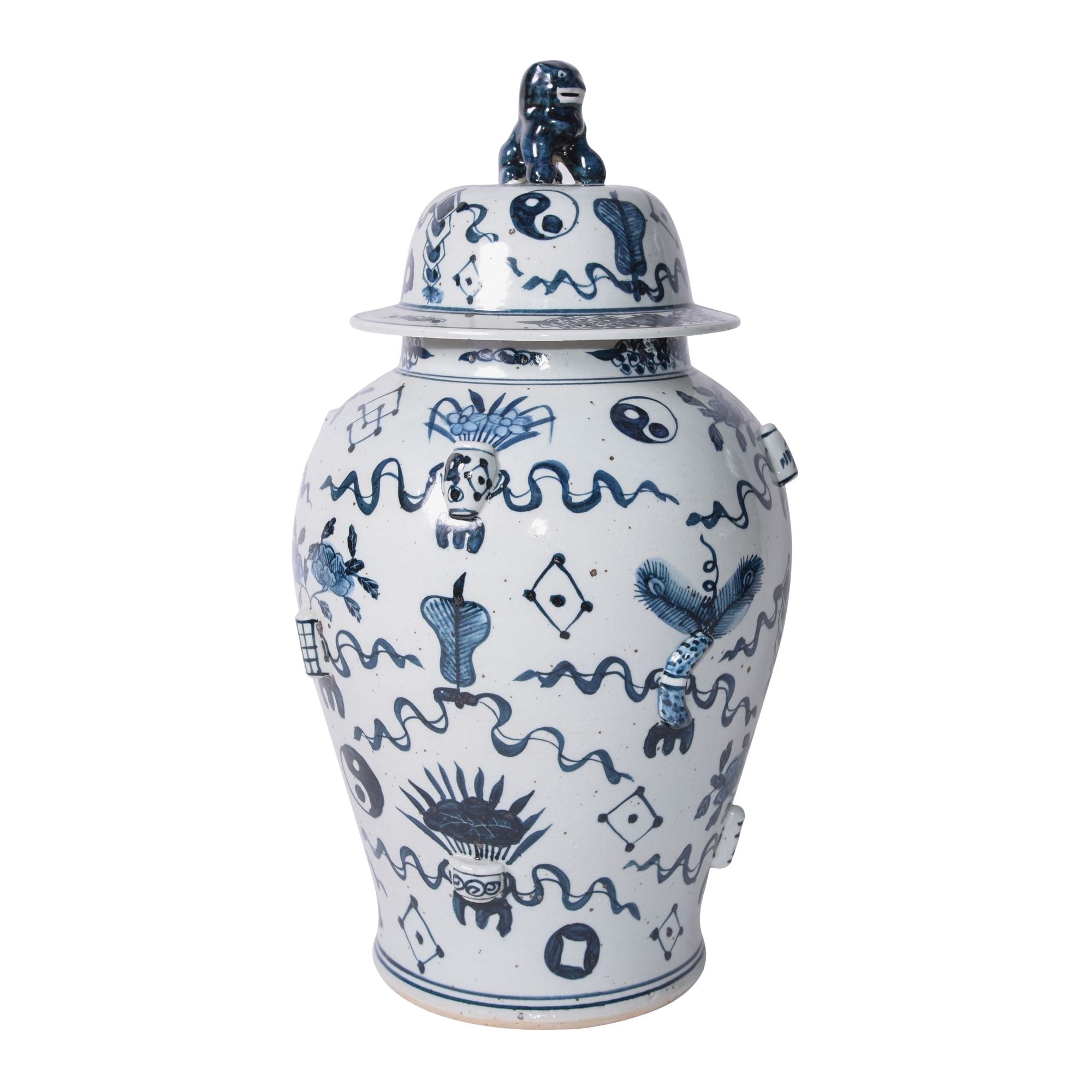 Antique Symbol Temple Decorative Jar