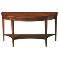 Butler Astor Olive Ash Burl Demilune Console Table