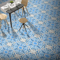 Baha In Blue And Grey Handmade 8X8 In Moroccan Tiles Pack 12