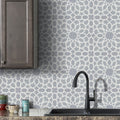 Bahja In Grey And White Handmade 8X8 In Moroccan Tile Pack 12