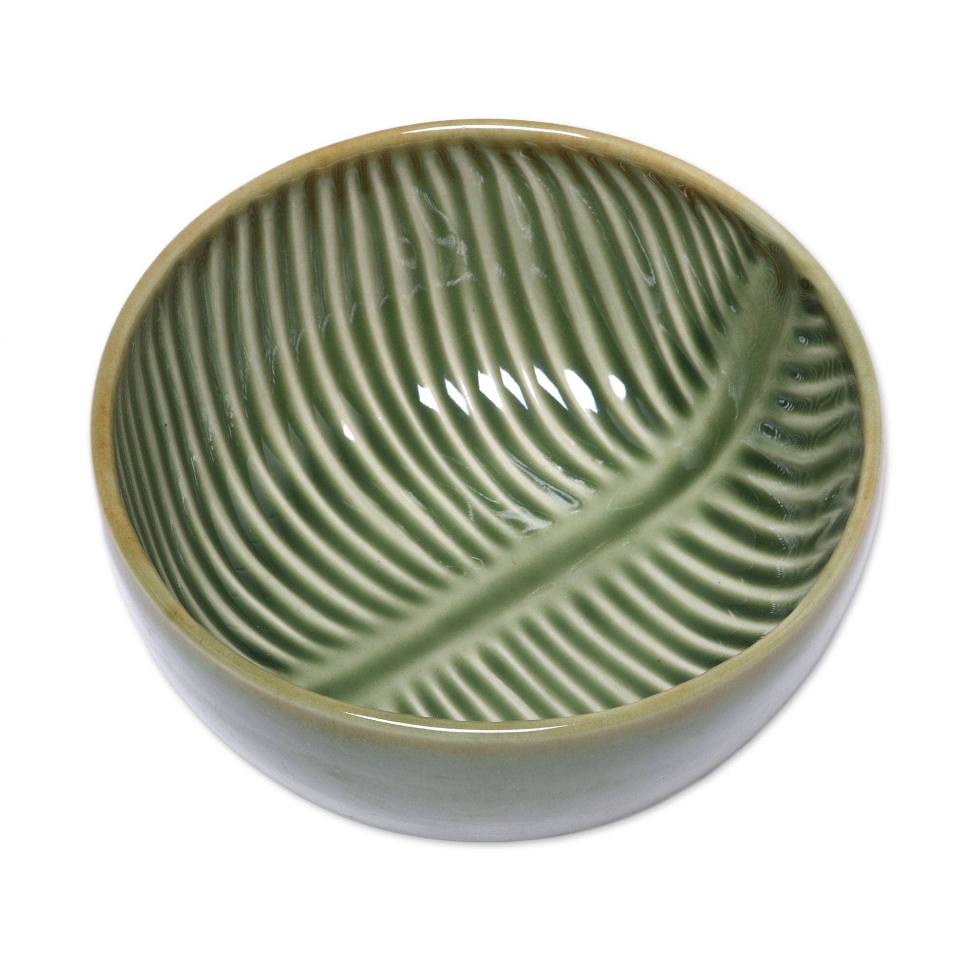 Handmade Banana Vibes Ceramic Serving Bowl 7 Inch