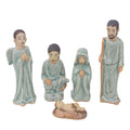 Handmade Blessed Nativity Celadon Ceramic Nativity Scene Thailand 23 X 17 X 15