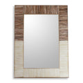 Handmade Bone Wall Mirror Natural Memories India Brown Ivory