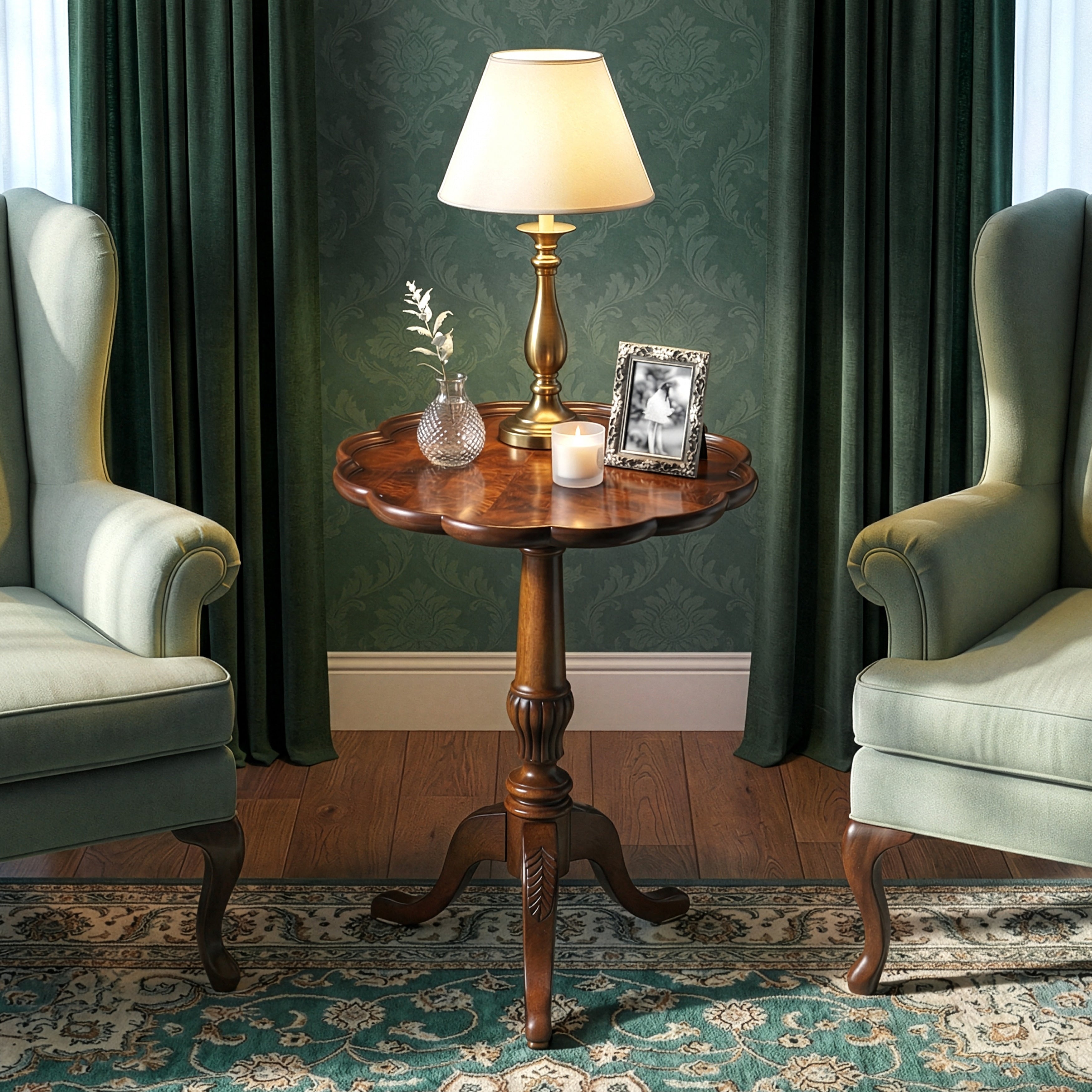 Butler Dansby Olive Ash Burl Pedestal Table