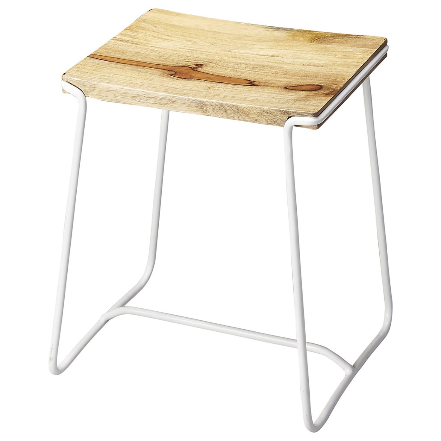 Butler Parrish Wood And Metal Stool