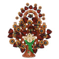 Handmade Calla Lily Tree Ceramic Sculpture Mexico N A