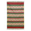 Handmade Carnation Buds Wool Area Rug India Big