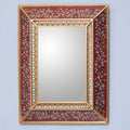 Handmade Cedar Bluebells On Scarlet Mirror Peru Multi Red
