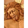 Handmade Cedar Byzantine Crucifix Relief Panel Peru N A