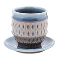 Handmade Celadon Ceramic Cup And Saucer Thailand