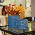 Handmade Ceramic Planter Set Of 2 6 8 Diameter