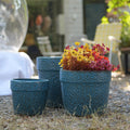 Handmade Ceramic Planter Set Of 3 15 12 9 Inch Diameter