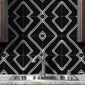 Chawen In Black And White Handmade 8X8 In Moroccan Tiles Pack 12