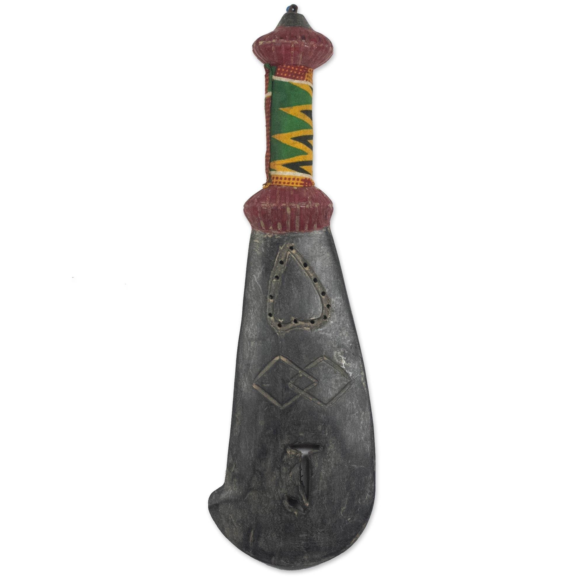 Handmade Chiefs Machete Of Love And Justice Wood Wall Sculpture Ghana 53 X 16 X 10