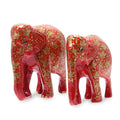Handmade Chinar Bond Pair Papier Mache Sculptures India