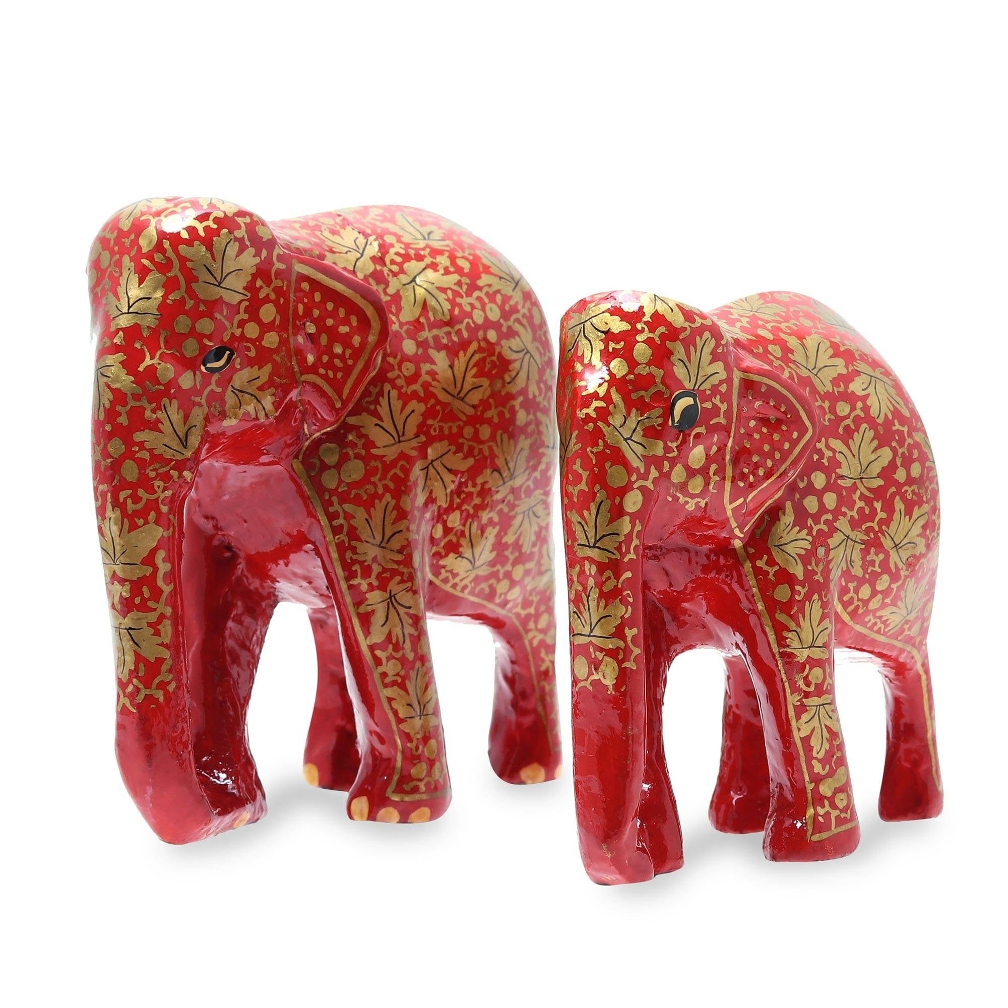 Handmade Chinar Bond Pair Papier Mache Sculptures India