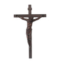 Handmade Christ On The Cross Mahogany Wall Sculpture Ghana 47 X 29 X 10