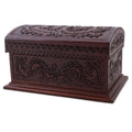 Handmade Classic Inspiration Leather And Wood Chest Peru 28 X 20 X 18