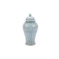 Crackle Large Temple Decorative Jar