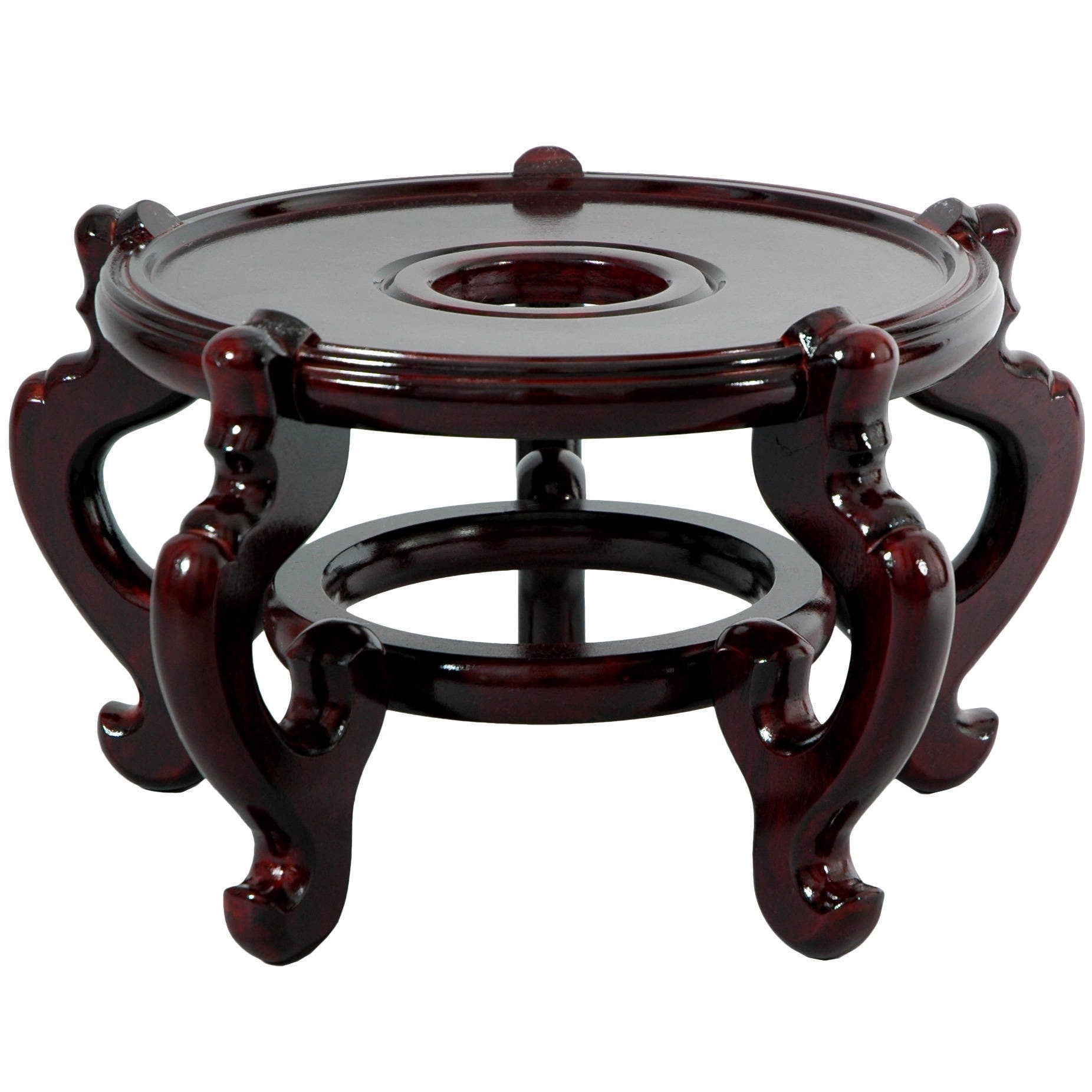 Handmade Dark Rosewood 15.5 Inch Fishbowl Stand China