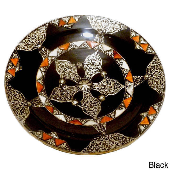 Handmade Decorative Ceramic Sahara Plate Morocco