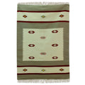 Handmade Desert Delight Wool Dhurrie Rug India Big