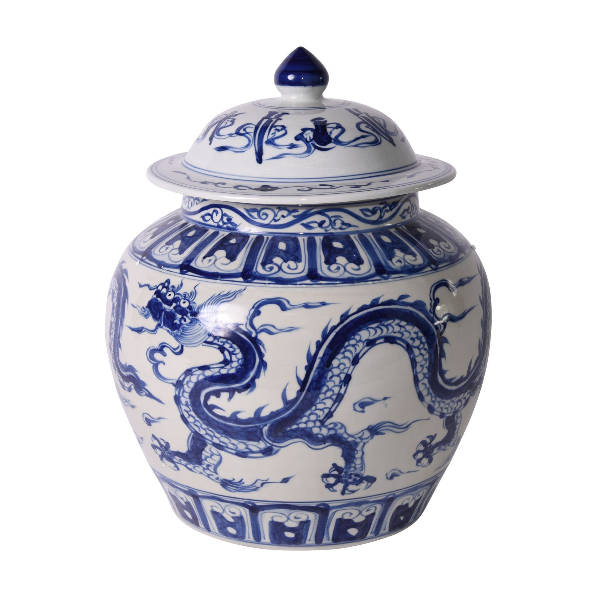 Dragon Motif Ginger Decorative Jar