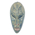 Handmade Ewe Wood Mask Brilliant Mind Ghana
