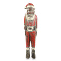 Handmade Father Christmas Wood Sculpture Ghana 54 X 13 X 12
