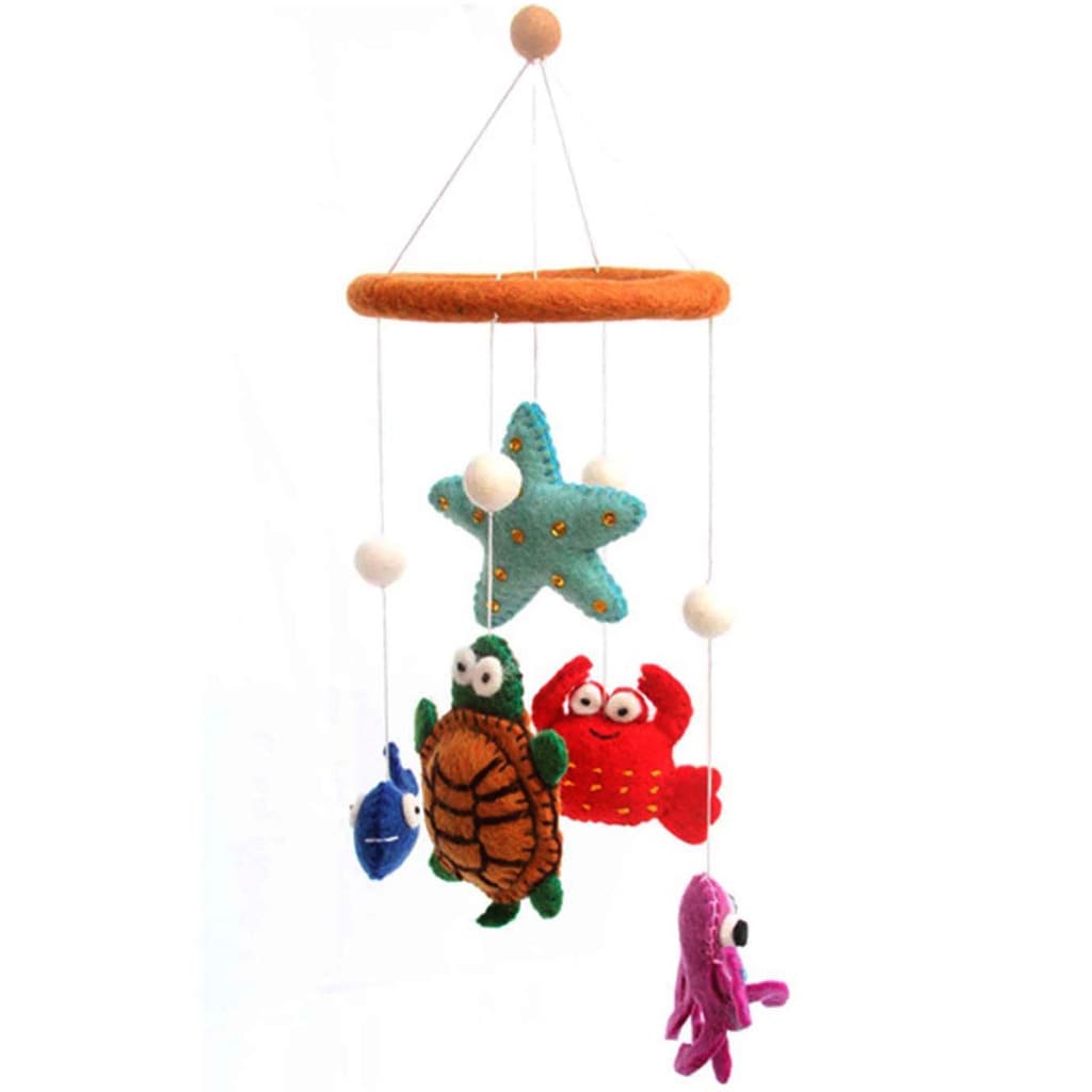 Handmade Felt Deep Sea Mobile Nepal