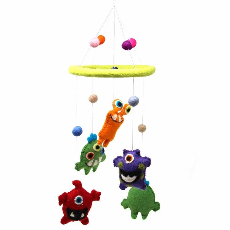 Handmade Felt Monster Mobile Nepal