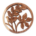 Handmade Fern Wood Relief Panel Indonesia