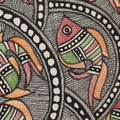 Handmade Fish Expedition Madhubani Painting India